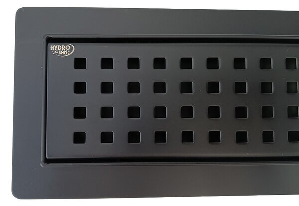 BPS-koupelny Sprchový odtokový žlab DL01 QUBE G3 BL 50 cm, černý