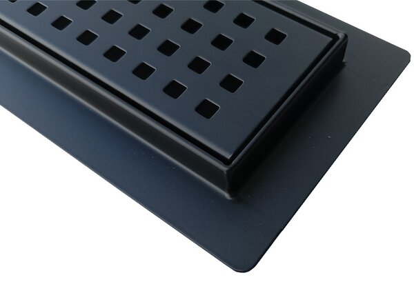 BPS-koupelny Sprchový odtokový žlab DL01 QUBE G3 BL 50 cm, černý