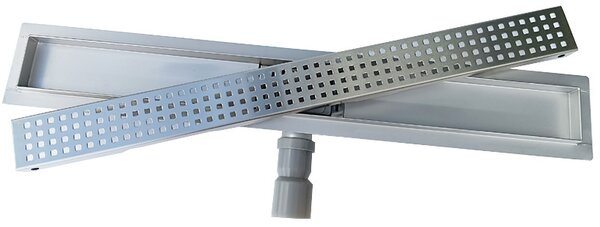 BPS-koupelny Sprchový odtokový žlab DL01 QUBE G3 ST 50 cm, satén