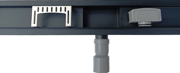 BPS-koupelny Sprchový odtokový žlab DL01 DELTA G4 BL 80 cm, černý