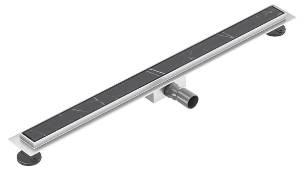 BPS-koupelny Lineární sprchový odtokový žlab 2v1 DL01 FIX G1 ST 50 cm, satén