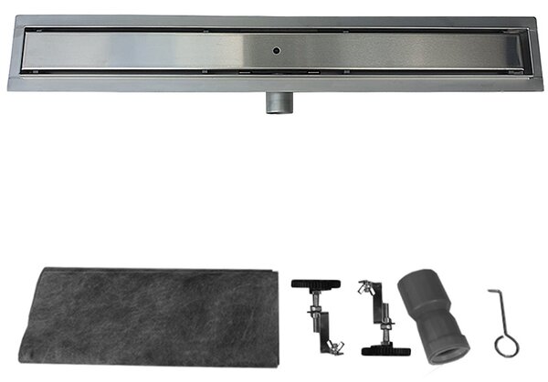 BPS-koupelny Lineární sprchový odtokový žlab 2v1 DL01 FIX G1 ST 50 cm, satén