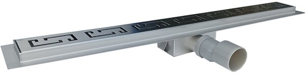 BPS-koupelny Sprchový odtokový žlab DL01 OMEGA G6 ST 50 cm, satén