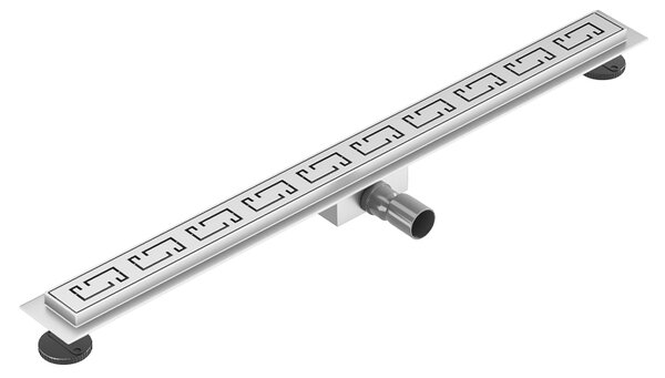BPS-koupelny Sprchový odtokový žlab DL01 OMEGA G6 ST 50 cm, satén