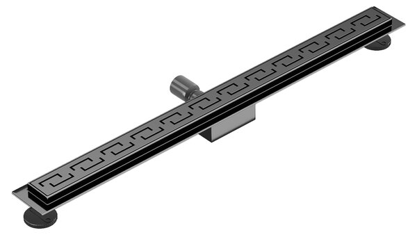 BPS-koupelny Sprchový odtokový žlab DL01 DELTA G4 BL 80 cm, černý