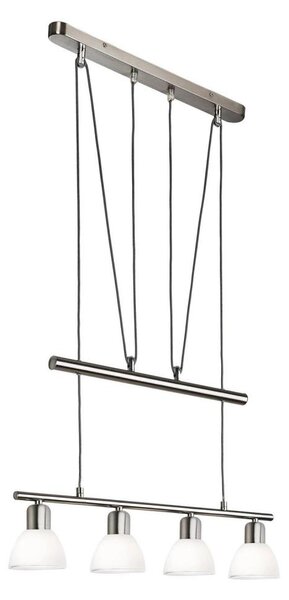 LED Lustr na lanku MATTES 4xE14/4W/230V 3000K lesklý chrom