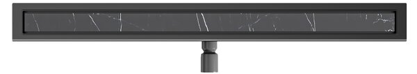 BPS-koupelny Sprchový odtokový žlab 2in1 DL01 FIX G1 BL 50 cm, černý