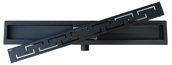 BPS-koupelny Sprchový odtokový žlab DL01 DELTA G4 BL 80 cm, černý