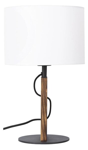 Stolní lampa PINUS 1xE27/40W/230V bílá/dřevo