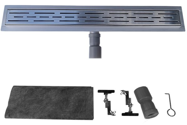 BPS-koupelny Sprchový odtokový žlab DL01 CLASSIC G2 ST 50 cm, satén