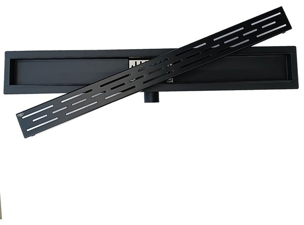 BPS-koupelny Sprchový odtokový žlab DL01 CLASSIC G2 BL 50 cm, černá