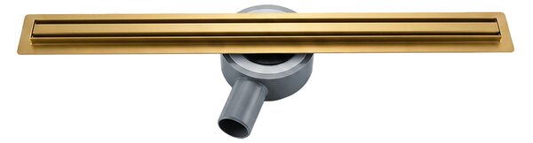 BPS-koupelny Sprchový odtokový žlab DL03 SLIM GL 90 cm, zlatý kartáčovaný