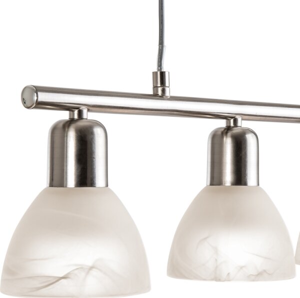 LED Lustr na lanku DAYTONA 4xE14/5W/230V 3000K lesklý chrom