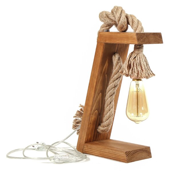 ASIR Stolní lampa KN13 hnědá zlatá