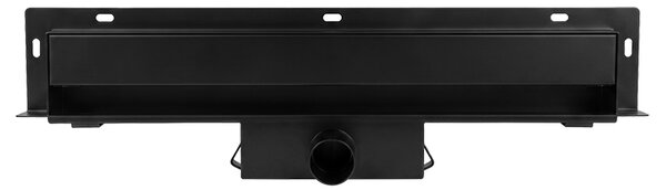 BPS-koupelny Nástěnný odtokový žlab 2in1 DL09 WALL BL 50 cm, černý
