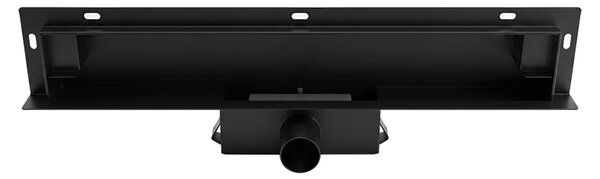 BPS-koupelny Nástěnný odtokový žlab 2in1 DL09 WALL BL 50 cm, černý