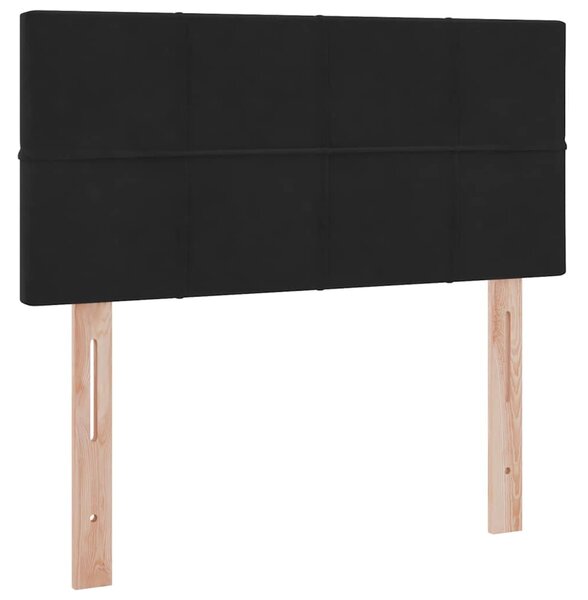 LED postel s úložným prostorem a matrací Černá 90 x 190 cm 3371363