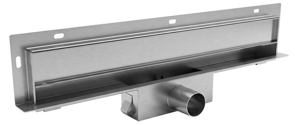 BPS-koupelny Nástěnný odtokový žlab 2in1 DL09 WALL ST 70 cm, satén