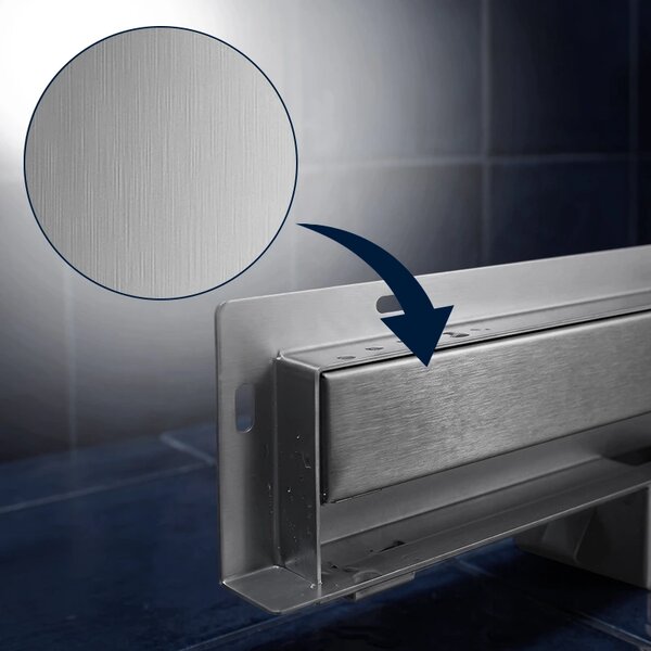 BPS-koupelny Nástěnný odtokový žlab 2in1 DL09 WALL ST 70 cm, satén