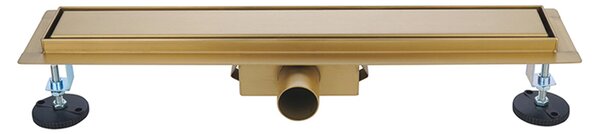 BPS-koupelny Lineární sprchový odtokový žlab 2v1 DL01 FIX G1 GL 50 cm, zlatý