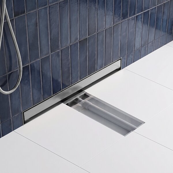 BPS-koupelny Nástěnný odtokový žlab 2in1 DL09 WALL ST 70 cm, satén