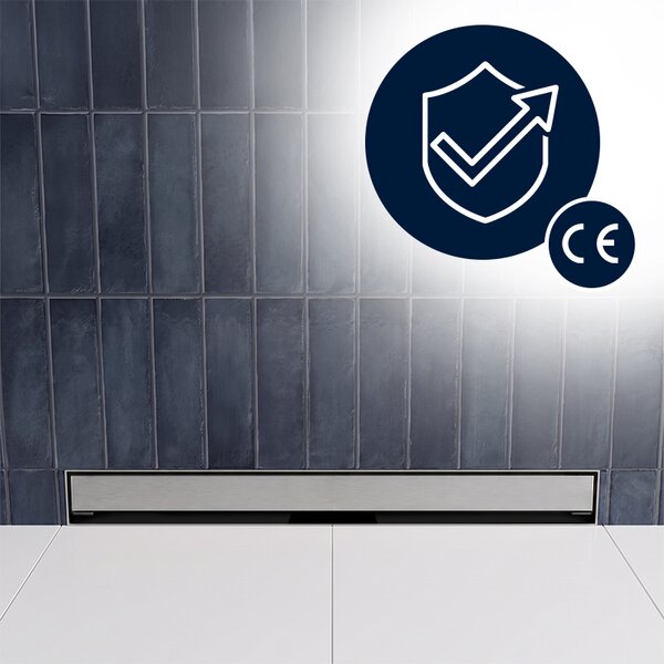 BPS-koupelny Nástěnný odtokový žlab 2in1 DL09 WALL ST 70 cm, satén