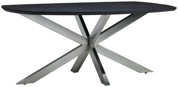 JÍDELNÍ STŮL, mangové dřevo, černá, 180/100/76 cm P & B - Jídelní stoly, Online Only
