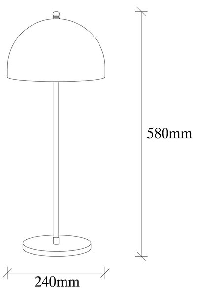 ASIR Stolní lampa CAN - NT - 134 zlatá černá