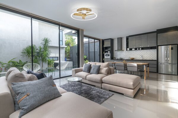 Mantra 7809 Nature, stropní svítidlo s ventilátorem a dálkovým ovladačem, LED 75W 2700K-5000K, dřevo/bílá, průměr 79cm