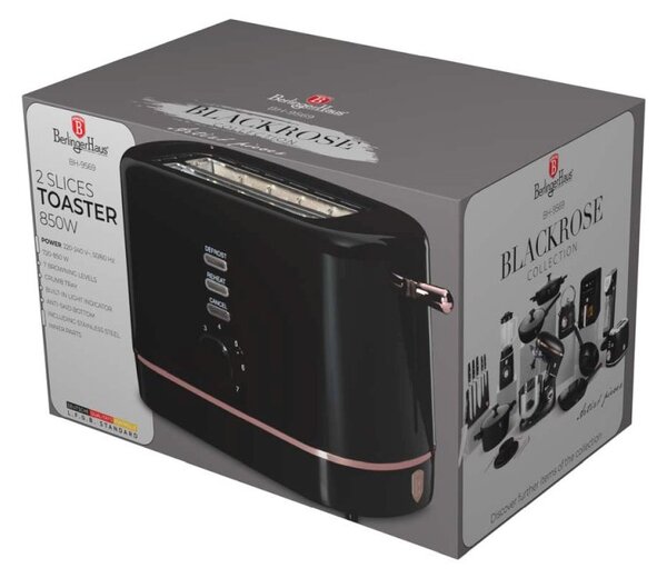 Topinkovač nerez 850W Black Rose Collection