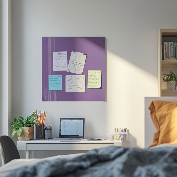 Fialová kobaltová skleněná magnetická tabule Smatab® - 40 × 60 cm