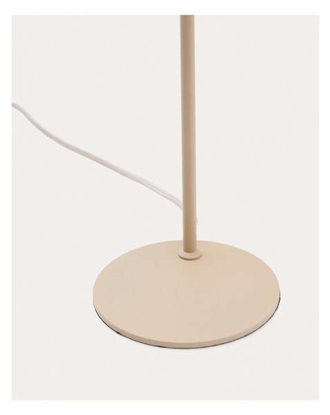 Béžová kovová stolní lampa (výška 49 cm) Manie – Kave Home