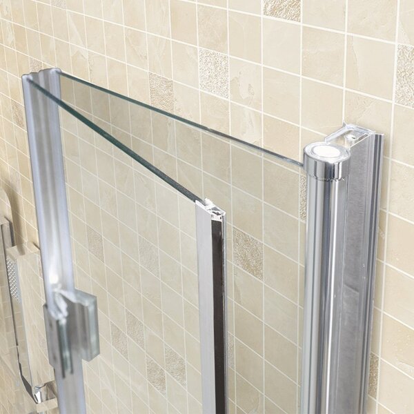 BPS-koupelny Čtvercový sprchový kout KZ1290B 90x90 chrom/transparent + vanička SXL02B BL černá