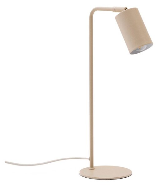 Béžová kovová stolní lampa (výška 49 cm) Manie – Kave Home