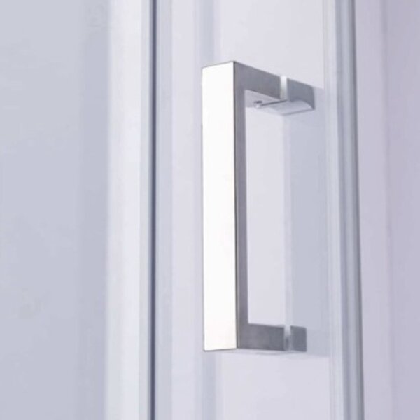 BPS-koupelny Čtvercový sprchový kout KZ1290B 90x90 chrom/transparent + vanička SXL02B BL černá
