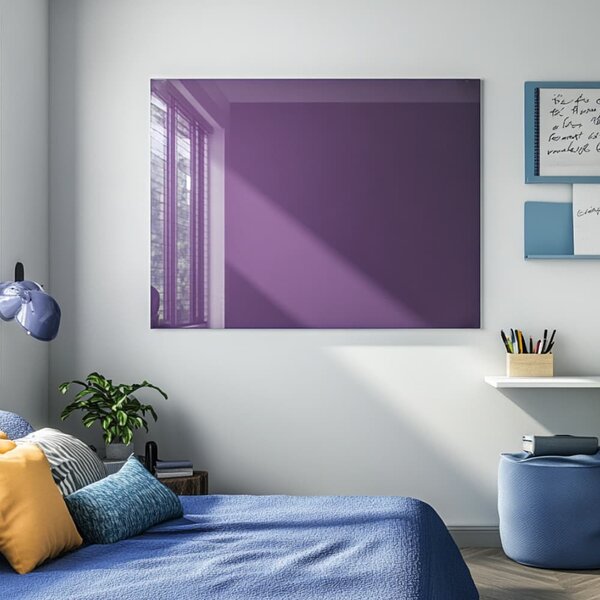 Fialová kobaltová skleněná magnetická tabule Smatab® - 40 × 60 cm