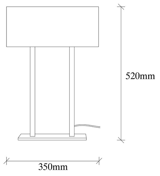 ASIR Stolní lampa SALIHINI - MR-616 bílá černá