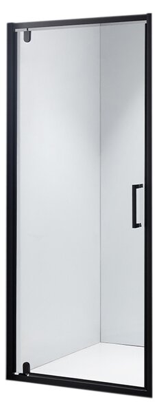 BPS-koupelny Sprchové dveře ZOE BL 80 černá/transparent pro instalaci do niky - bez vaničky