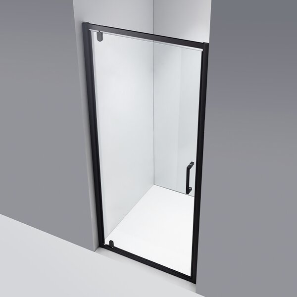 BPS-koupelny Sprchové dveře ZOE BL 80 černá/transparent pro instalaci do niky - bez vaničky