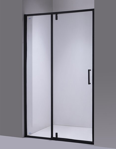 BPS-koupelny Sprchové dveře SH08B BL 90 černá/transparent pro instalaci do niky - bez vaničky