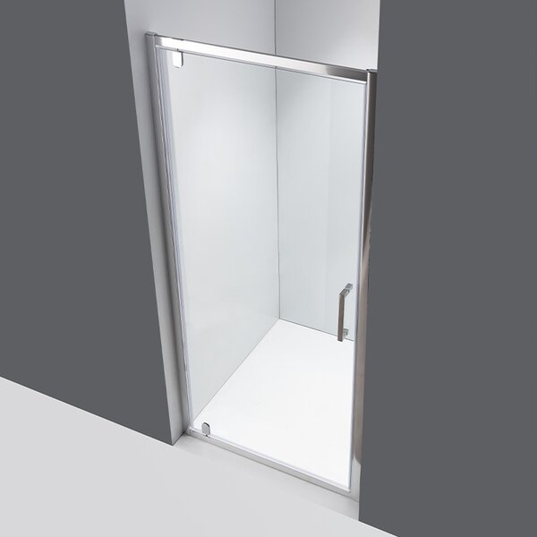BPS-koupelny Sprchové dveře ZOE CH 80 chrom/transparent pro instalaci do niky - bez vaničky
