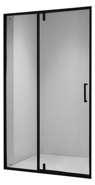 BPS-koupelny Sprchové dveře SH08B BL 90 černá/transparent pro instalaci do niky - bez vaničky