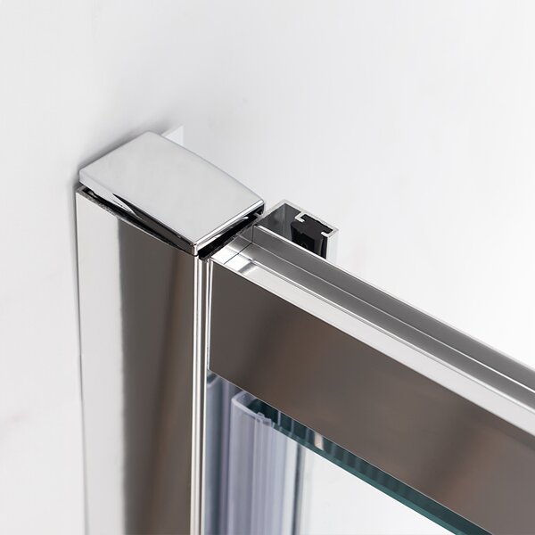 BPS-koupelny Sprchové dveře ZOE CH 80 chrom/transparent pro instalaci do niky - bez vaničky