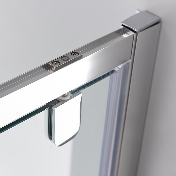 BPS-koupelny Sprchové dveře ZOE CH 80 chrom/transparent pro instalaci do niky - bez vaničky