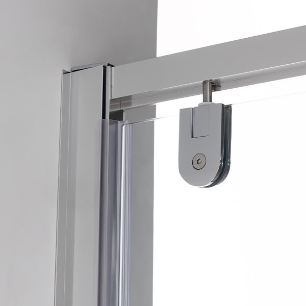 BPS-koupelny Sprchové dveře ZOE CH 80 chrom/transparent pro instalaci do niky - bez vaničky
