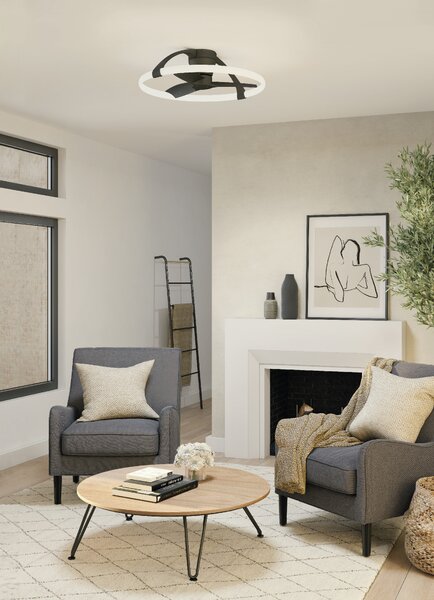 Mantra 7802 Nepal Mini, stropní svítidlo s ventilátorem a dálkovým ovladačem, LED 55W 2700K-5000K, černá, průměr 75cm
