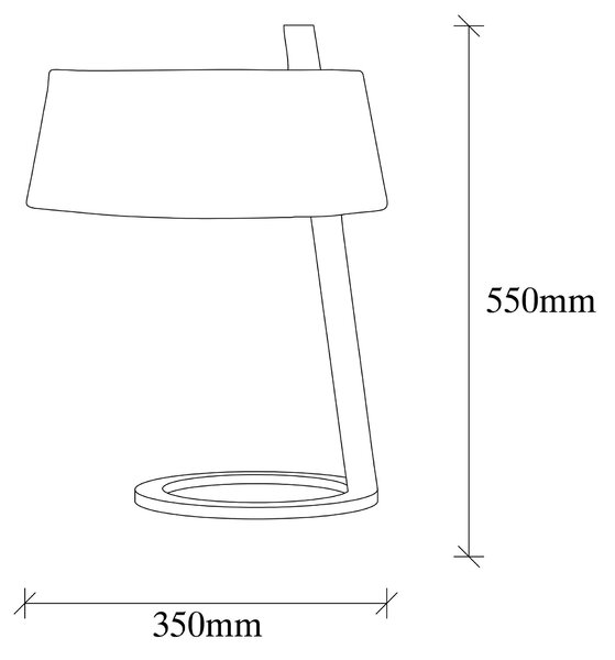 ASIR Stolní lampa SALIHINI - MR-624 bílá černá