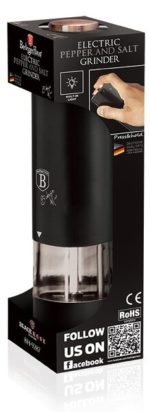 Mlýnek na pepř a sůl elektrický Black Rose Collection