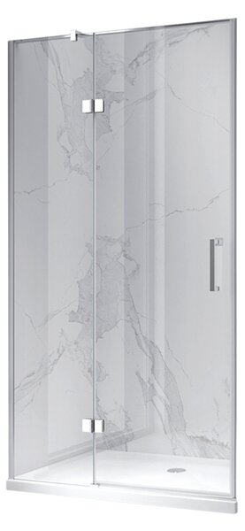 BPS-koupelny Sprchové dveře KZ17D 110 chrom/transparent pro instalaci do niky - bez vaničky