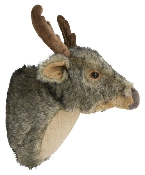 Nástěnná plyšová dekorace hlava jelen Cuddly Deer - 44*30*34cm - Mars & More